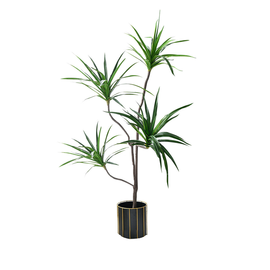 SOGA 180cm SOGA 180cm Realistic Artificial Dracaena, Rubberised Silk Cloth + Iron Wire, Home Decor