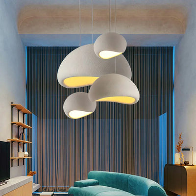 Nordic Wabi Sabi Pendant Lamps Dining Room Lighting Modern Living Room Bedroom LED Ceiling Chandelier Loft Lustre Hanghing Lamps