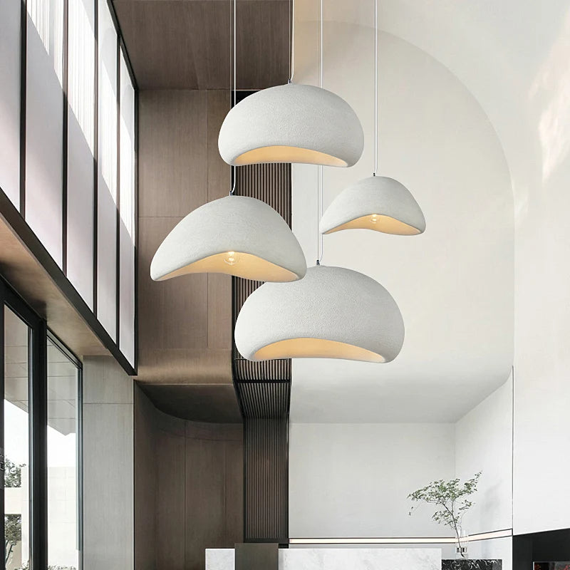 Nordic Wabi Sabi Pendant Lamps Dining Room Lighting Modern Living Room Bedroom LED Ceiling Chandelier Loft Lustre Hanghing Lamps