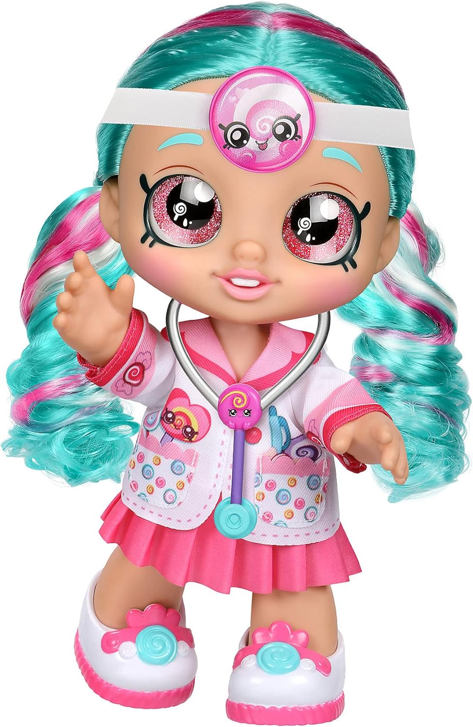 Kids Pre-School Fun Time Dr Cindy Pops 25cm Doll and 2 Shopkin Accessories