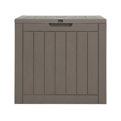 Gardeon Outdoor Storage Box 118L Container Lockable Indoor Garden Toy Tool Shed Grey