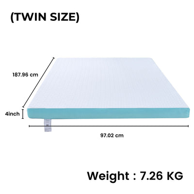 GOMINIMO Dual Layer Mattress Topper 4 inch with Gel Infused (Twin)