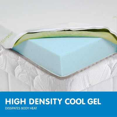 Laura Hill Cool Gel Memory Foam Mattress Topper - Single