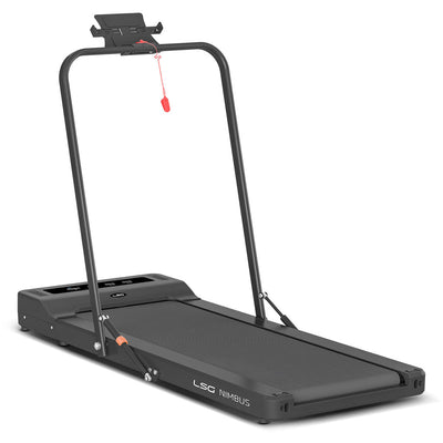 LSG Nimbus Walking Pad Treadmill + ErgoDesk Automatic Standing Desk 1800mm (White)