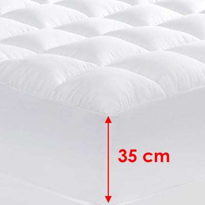 Cloudland 1000GSM Memory Resistant Microball Fill Mattress Topper King Single