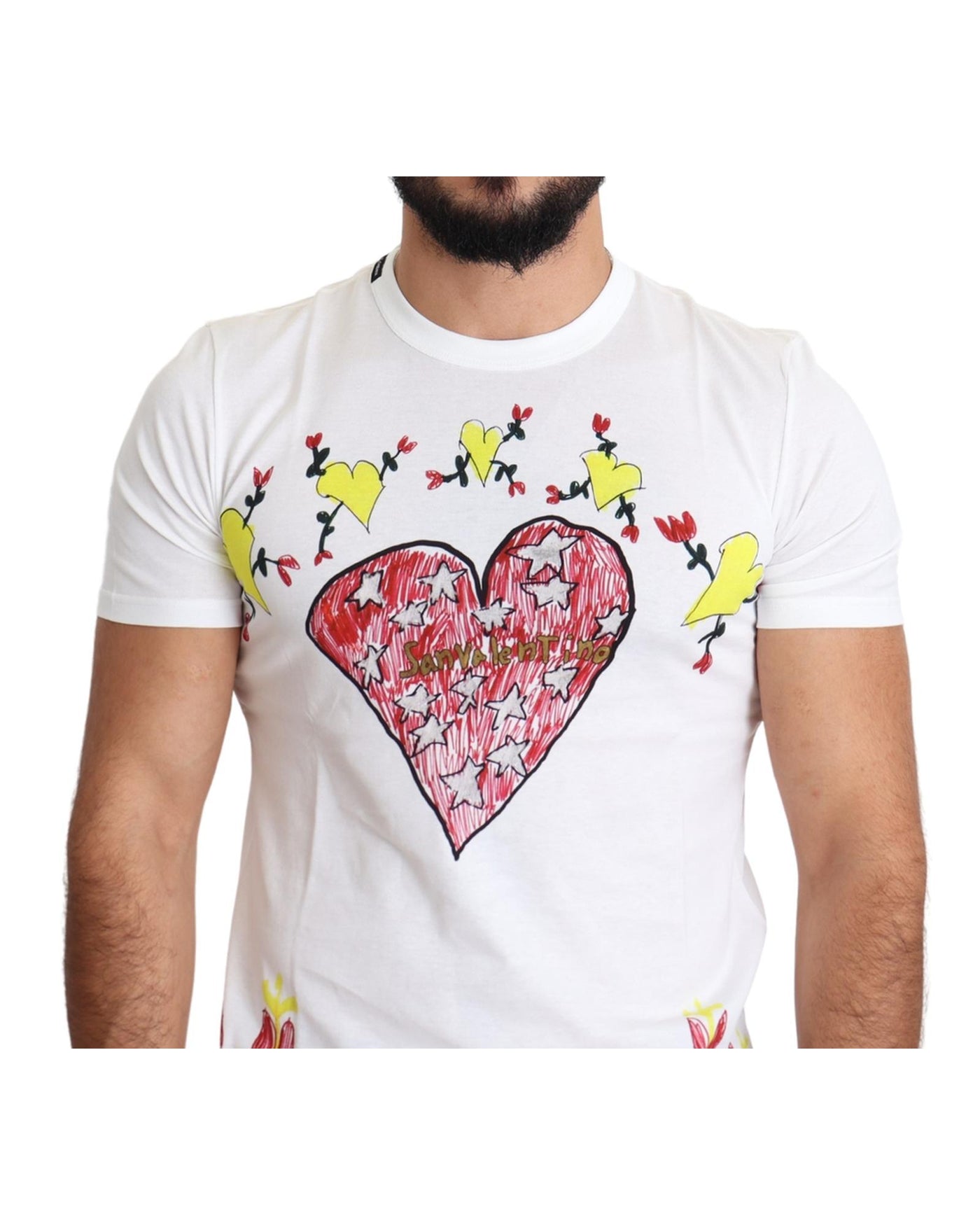 Saint Valentine Print Crew Neck Short Sleeves T-shirt 46 IT Men