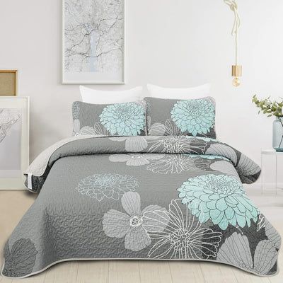 Opulent Quilted Coverlet and Pillowcases Set: The Ultimate in Bedroom Luxury - Queen size