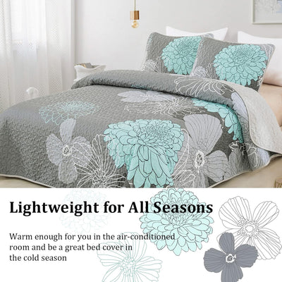 Opulent Quilted Coverlet and Pillowcases Set: The Ultimate in Bedroom Luxury - Queen size