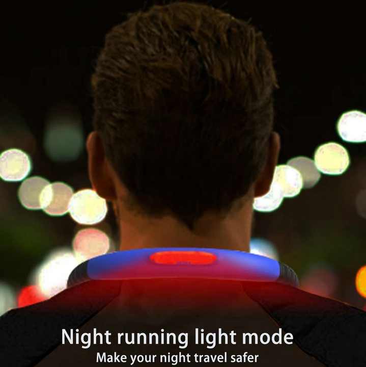 Black Hands-Free Adjustable LED Neck Reading Light with 3 Modes for Night Walking and Reading