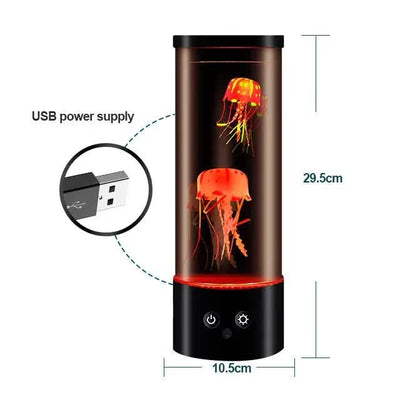 LED Jellyfish Lamp - Creative Night Light for Bedroom and Children's Room