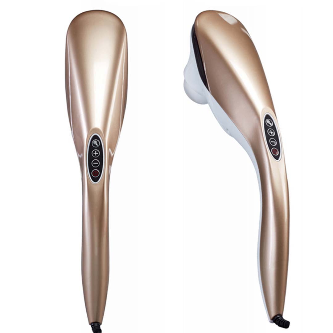 SOGA 2X 6 Heads Portable Handheld Massager Soothing Stimulate Blood Flow Shoulder Gold