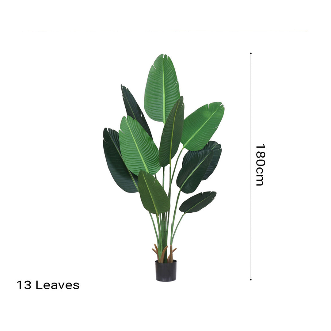 SOGA 180cm Green Artificial Indoor Nordic Wind Traveller Banana Plant Fake Decorative Tree