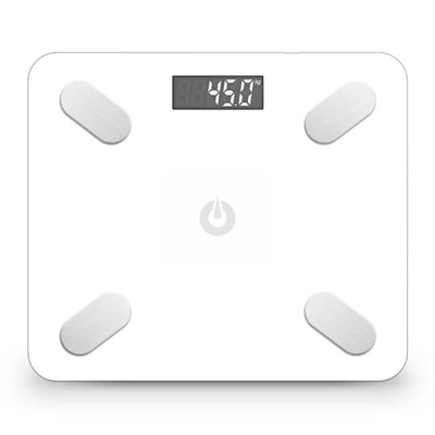 SOGA 2X Wireless Bluetooth Digital Body Fat Scale Bathroom Weighing Scales Health Analyzer Weight White