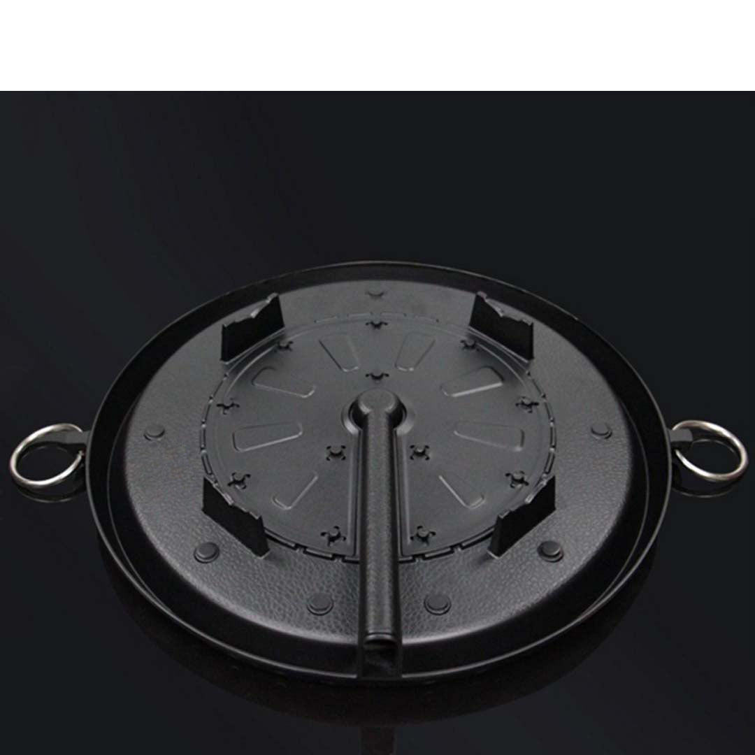 SOGA Portable Korean BBQ Butane Gas Stove Stone Grill Plate Non Stick Coated Round