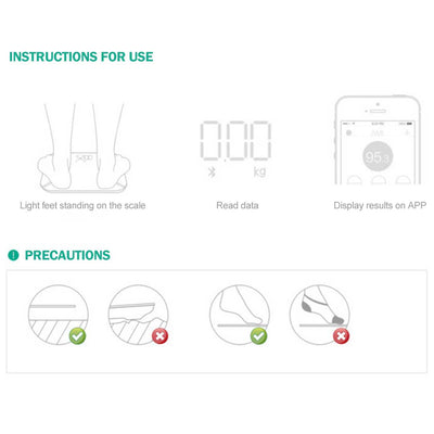 SOGA Wireless Bluetooth Digital Body Fat Scale Bathroom Health Analyser Weight White