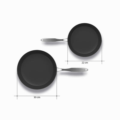 SOGA Stainless Steel Fry Pan 22cm 30cm Frying Pan Skillet Induction Non Stick Interior FryPan