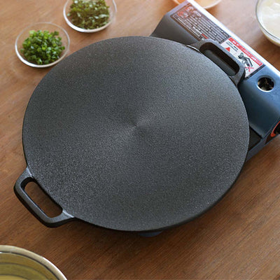 SOGA Cast Iron Induction Crepes Pan Baking Cookie Pancake Pizza Bakeware