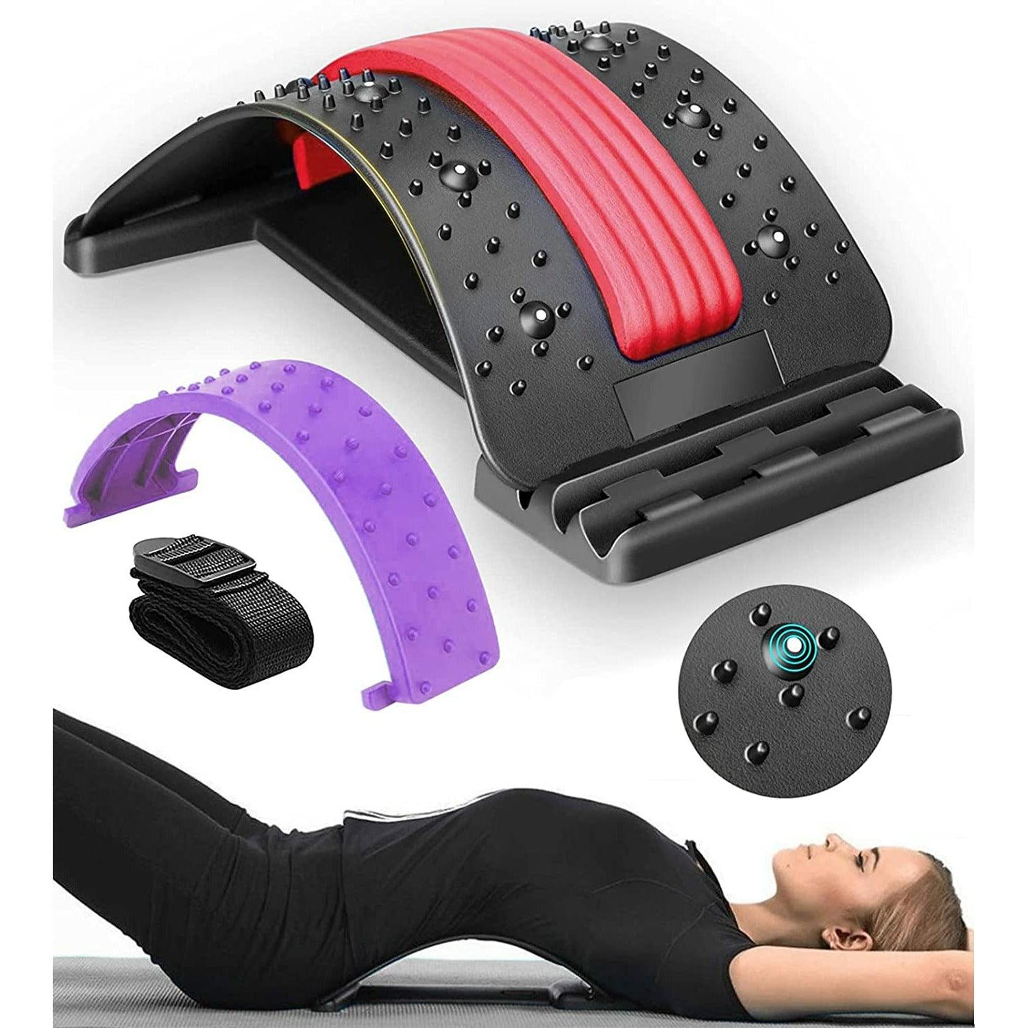 Back Stretcher, Spine Back Pain Relief Stretcher with Magnetic Acupres